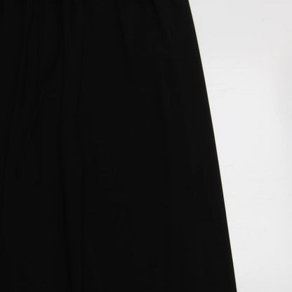 Womens UK Size L Preworn Regular Fit  Black Trousers