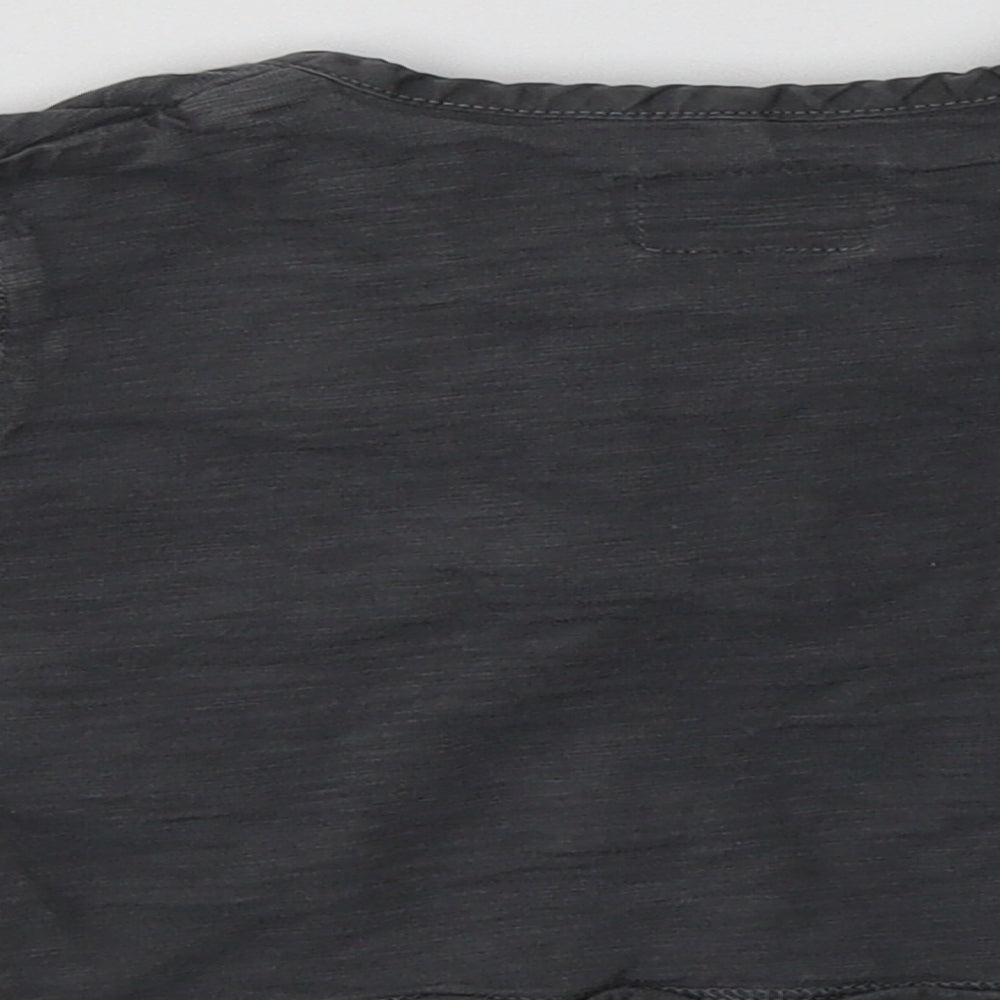 NEXT Baby Grey  Cotton Basic T-Shirt Size 9-12 Months Henley
