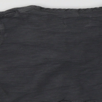 NEXT Baby Grey  Cotton Basic T-Shirt Size 9-12 Months Henley