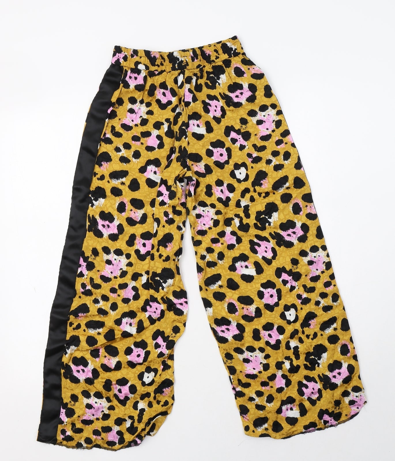 River Island Girls Yellow Animal Print Viscose Harem Trousers Size 9 Months  Regular