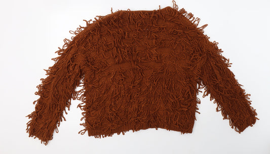 Womens UK Size M New Look Brown Cardigan Jumper