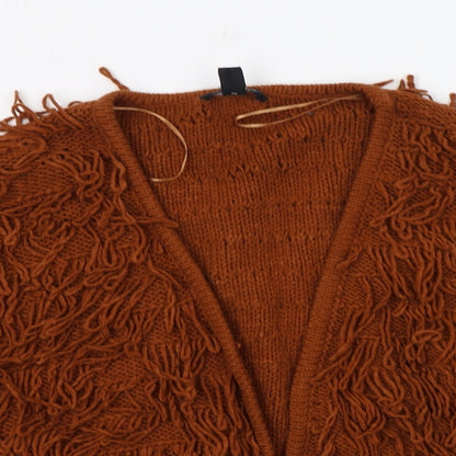 Womens UK Size M New Look Brown Cardigan Jumper