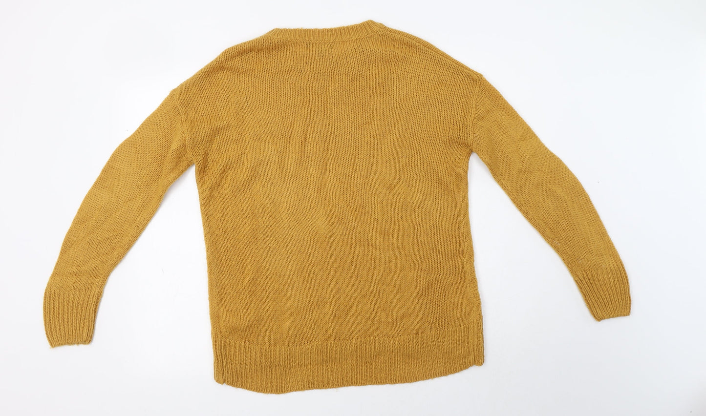 Womens UK Size S New Look Yellow Pullover Jumper