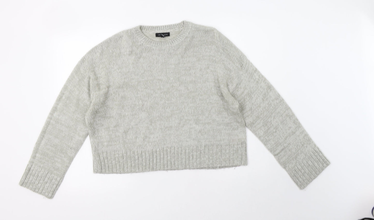 Womens UK Size L New Look Grey Pullover Jumper