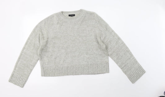 Womens UK Size L New Look Grey Pullover Jumper