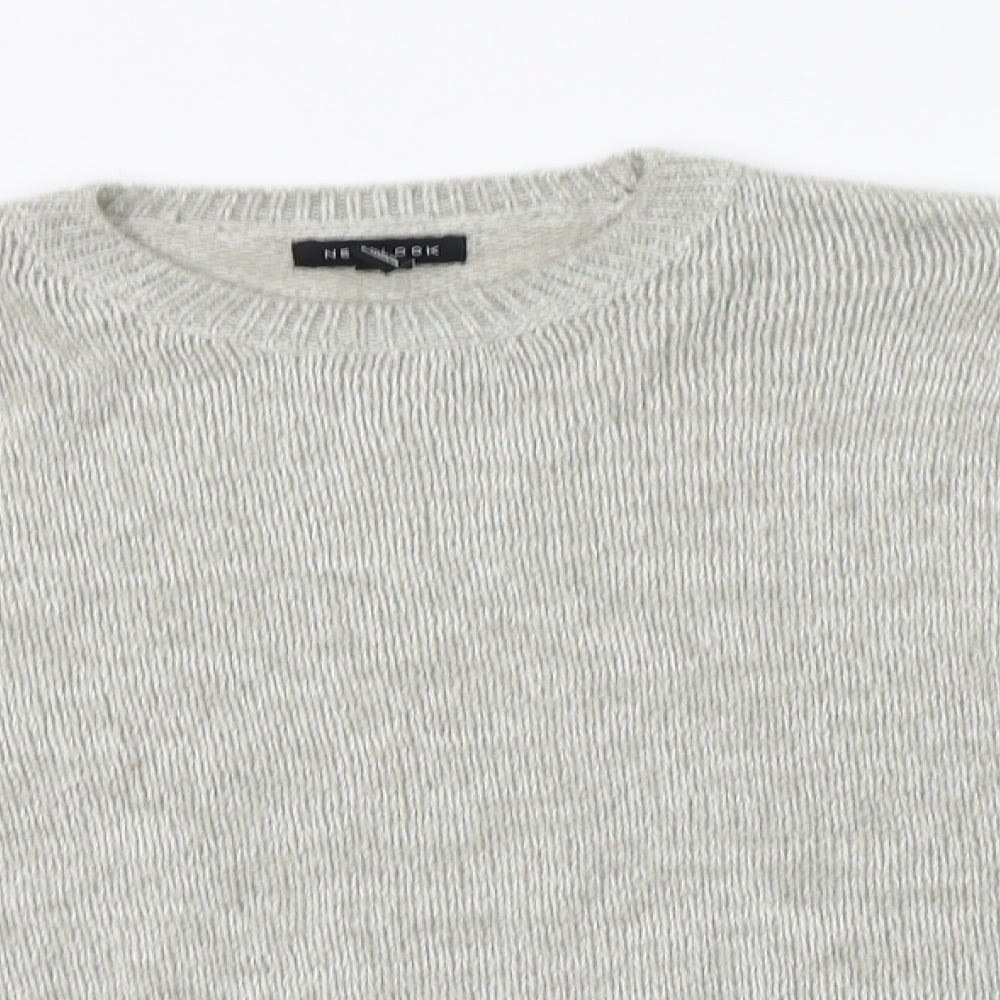 Womens UK Size L New Look Grey Pullover Jumper