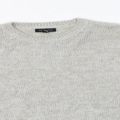 Womens UK Size L New Look Grey Pullover Jumper