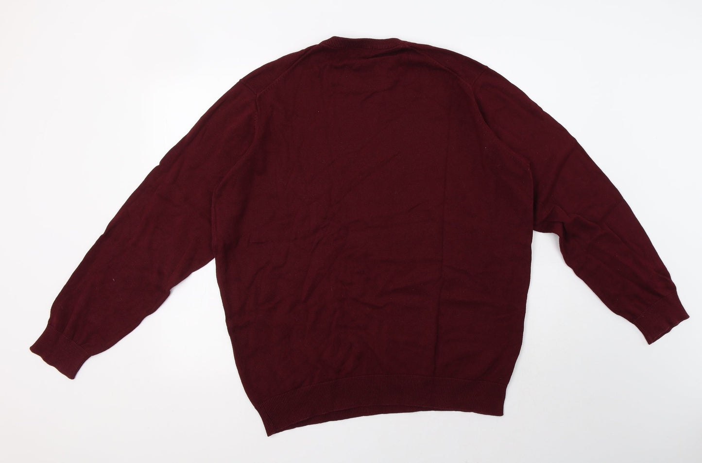 Golf Co Mens Purple Crew Neck  Cotton Pullover Jumper Size L