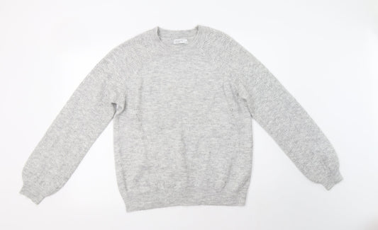 Womens UK Size M Papaya Grey Pullover Jumper