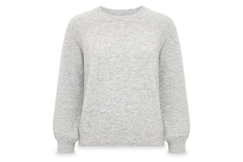 Womens UK Size M Papaya Grey Pullover Jumper
