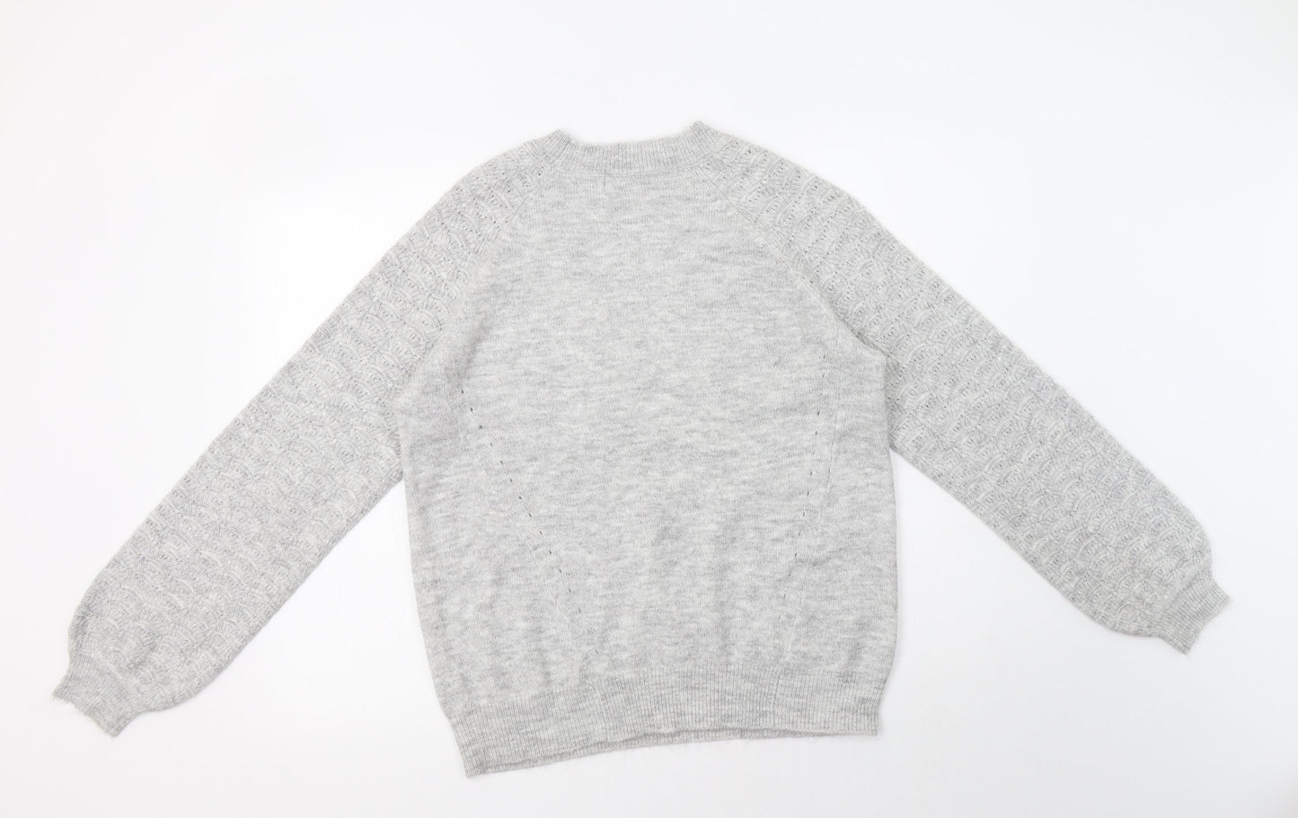 Womens UK Size M Papaya Grey Pullover Jumper