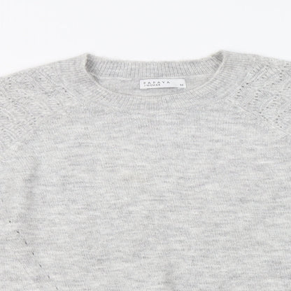 Womens UK Size M Papaya Grey Pullover Jumper