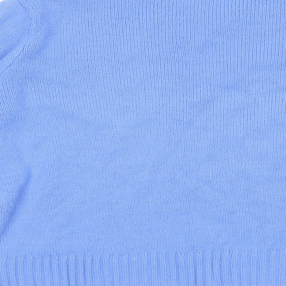 Womens UK Size M Divided Blue Pullover Jumper