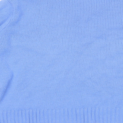 Womens UK Size M Divided Blue Pullover Jumper