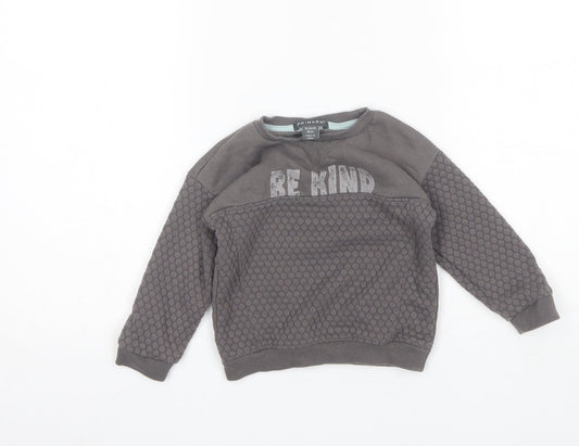 Primark Baby Grey  Cotton Pullover Jumper Size 18-24 Months
