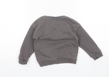 Primark Baby Grey  Cotton Pullover Jumper Size 18-24 Months