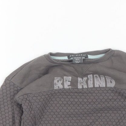 Primark Baby Grey  Cotton Pullover Jumper Size 18-24 Months