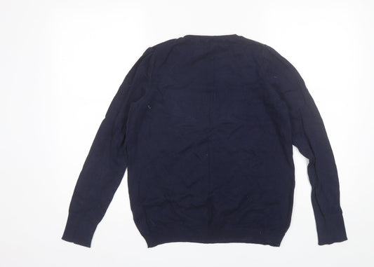 Womens UK Size 12 Red Herring Blue Pullover Jumper