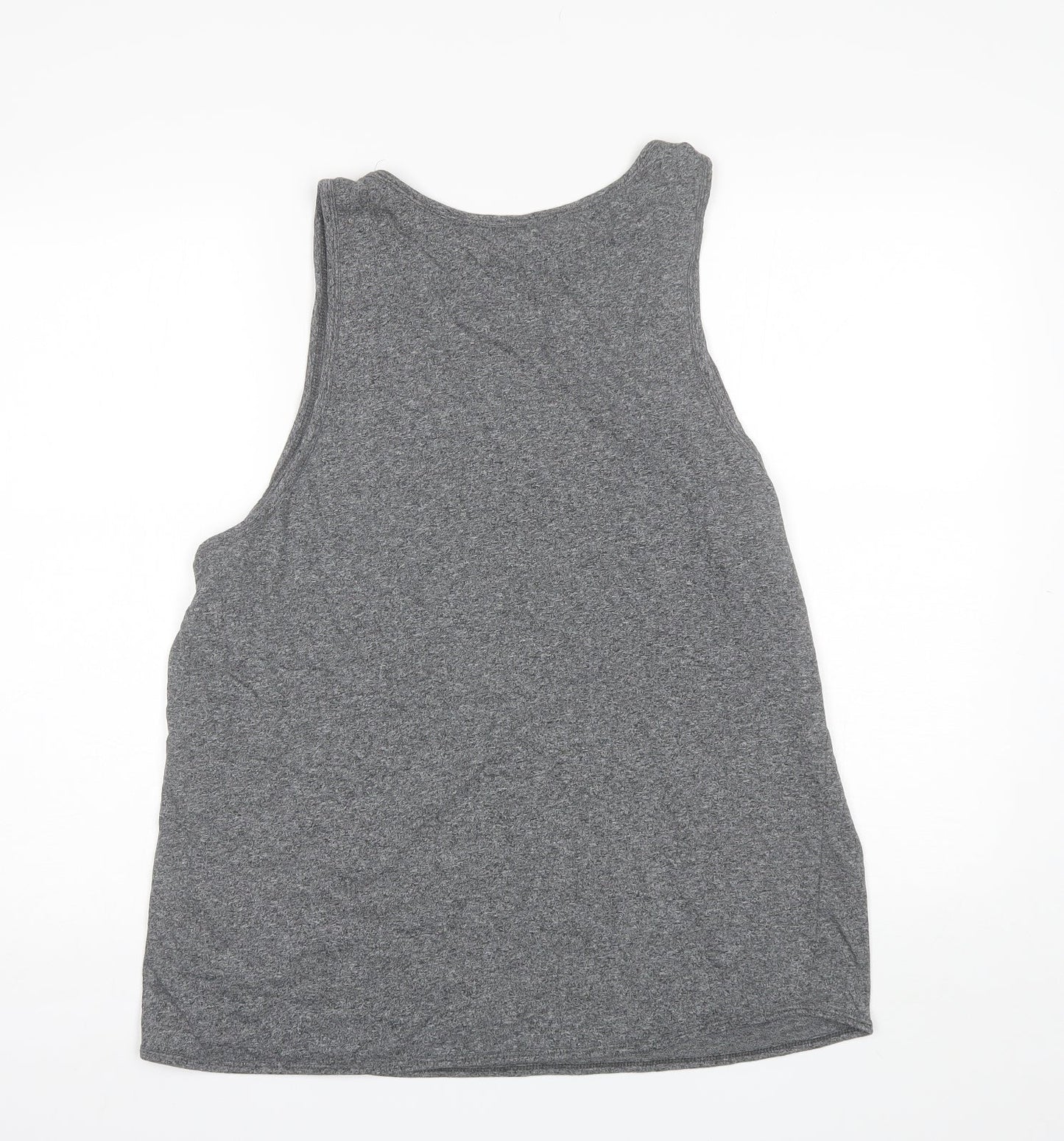 Womens UK Size L Divided Grey Basic Tank