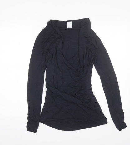 Womens UK Size S Mama-licious Blue Basic Blouse