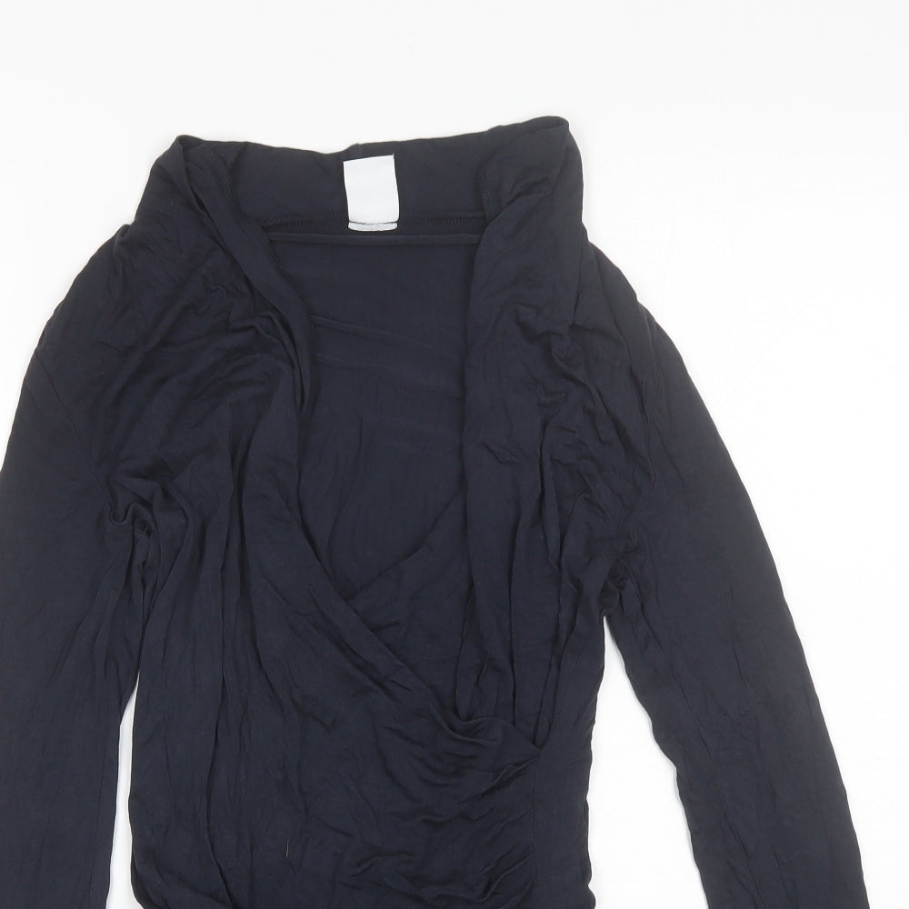 Womens UK Size S Mama-licious Blue Basic Blouse