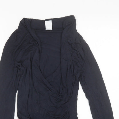 Womens UK Size S Mama-licious Blue Basic Blouse