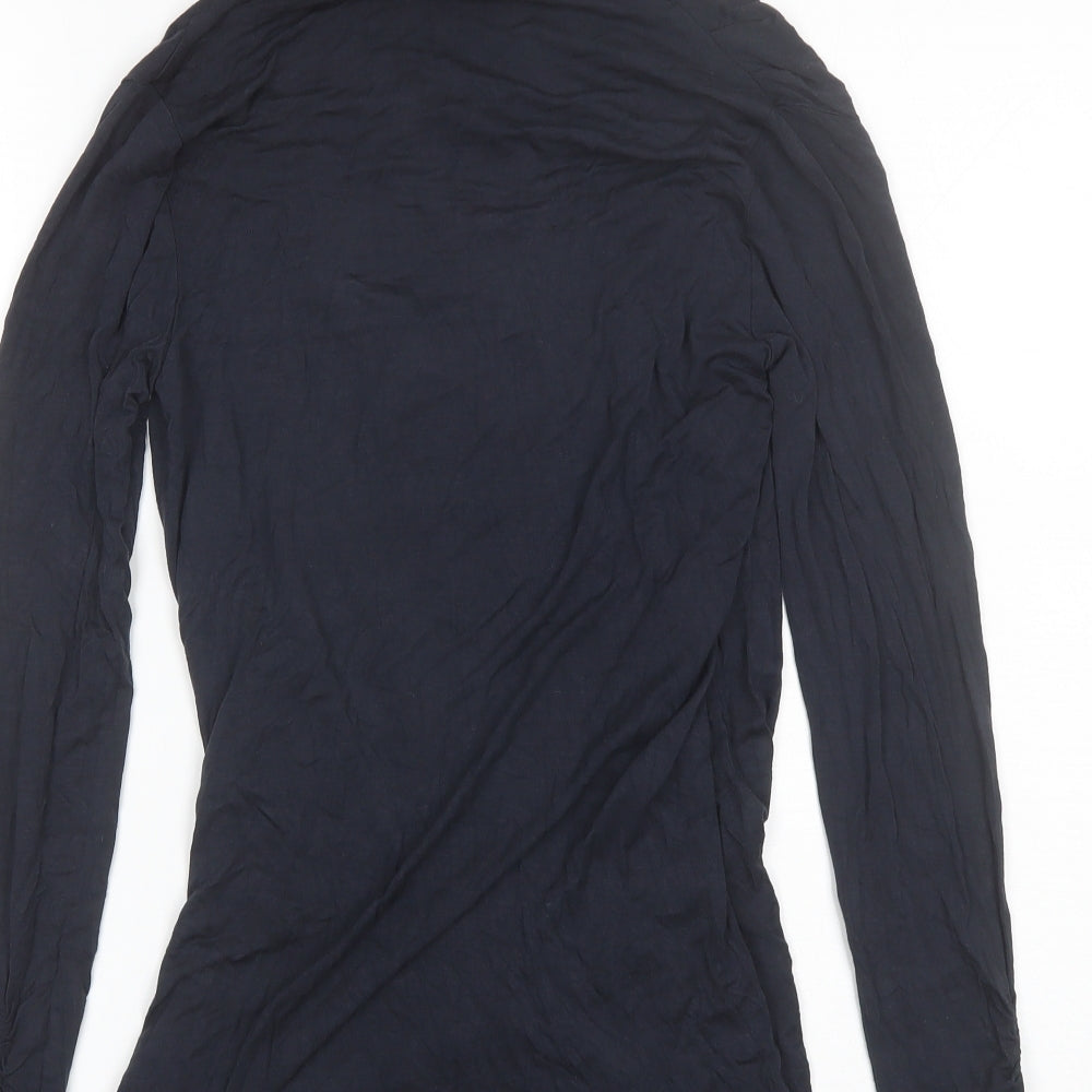 Womens UK Size S Mama-licious Blue Basic Blouse