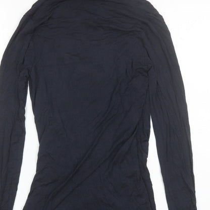 Womens UK Size S Mama-licious Blue Basic Blouse