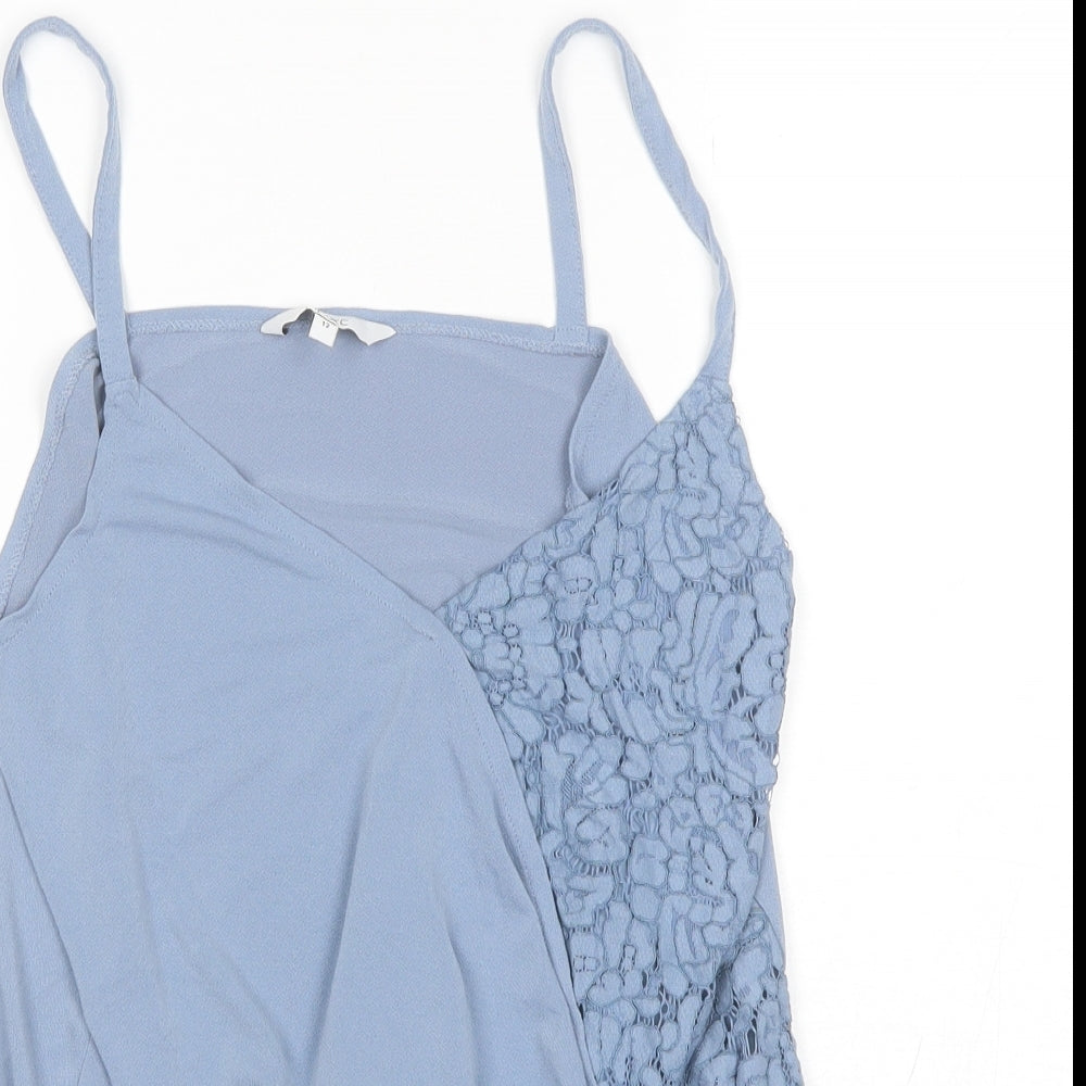 NEXT Womens Blue  Polyester Bodysuit One-Piece Size 12