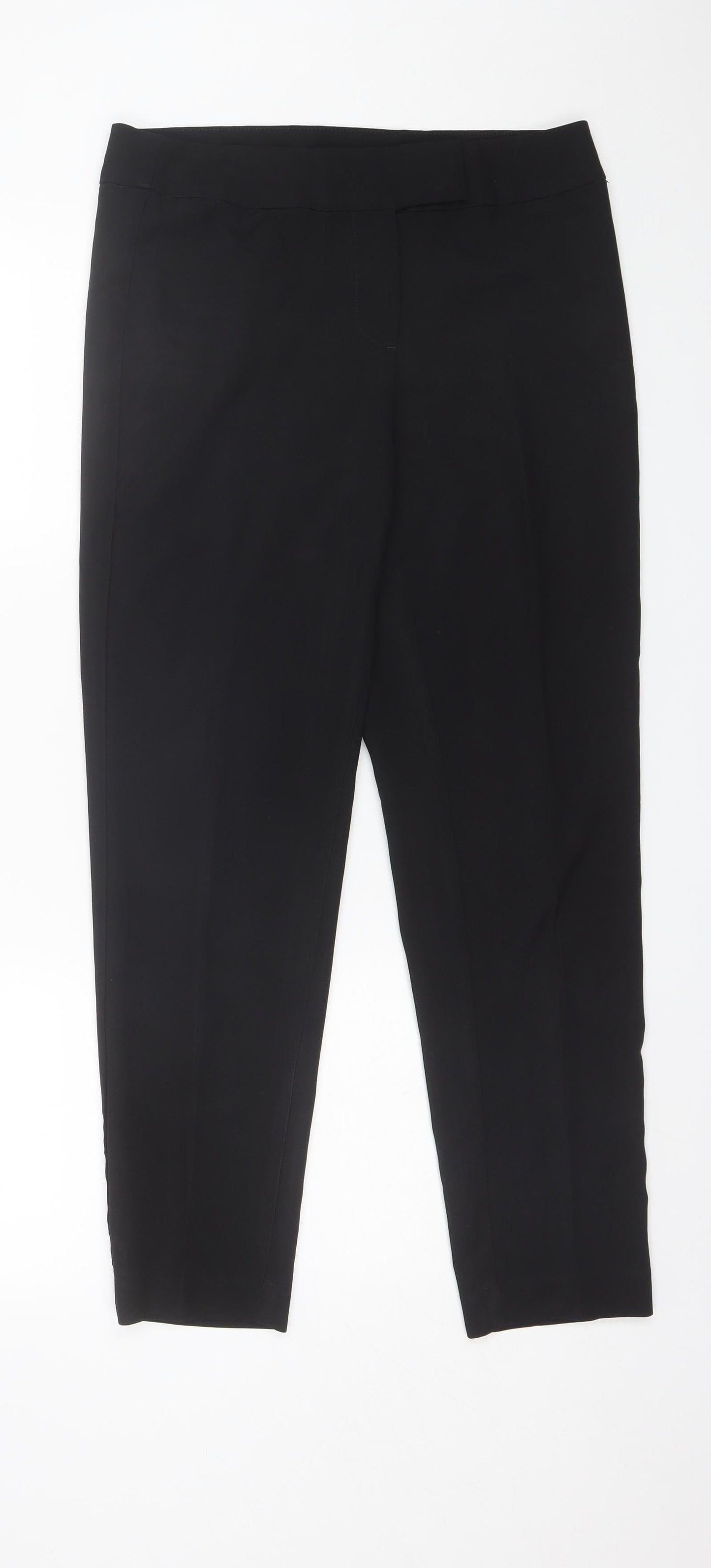 George Womens Black  Polyester Dress Pants Trousers Size 10 L28 in Regular