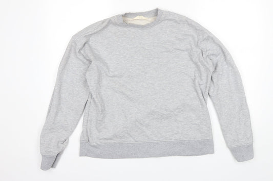 Primark Womens Grey Round Neck  Cotton Pullover Jumper Size S