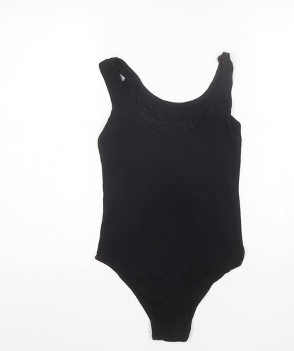 Atmosphere Womens Black  Viscose Bodysuit One-Piece Size 8