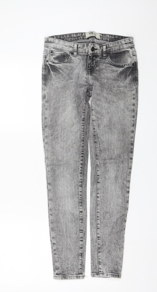 LTB Womens Grey  Cotton Blend Skinny Jeans Size 25 in L28 in Regular