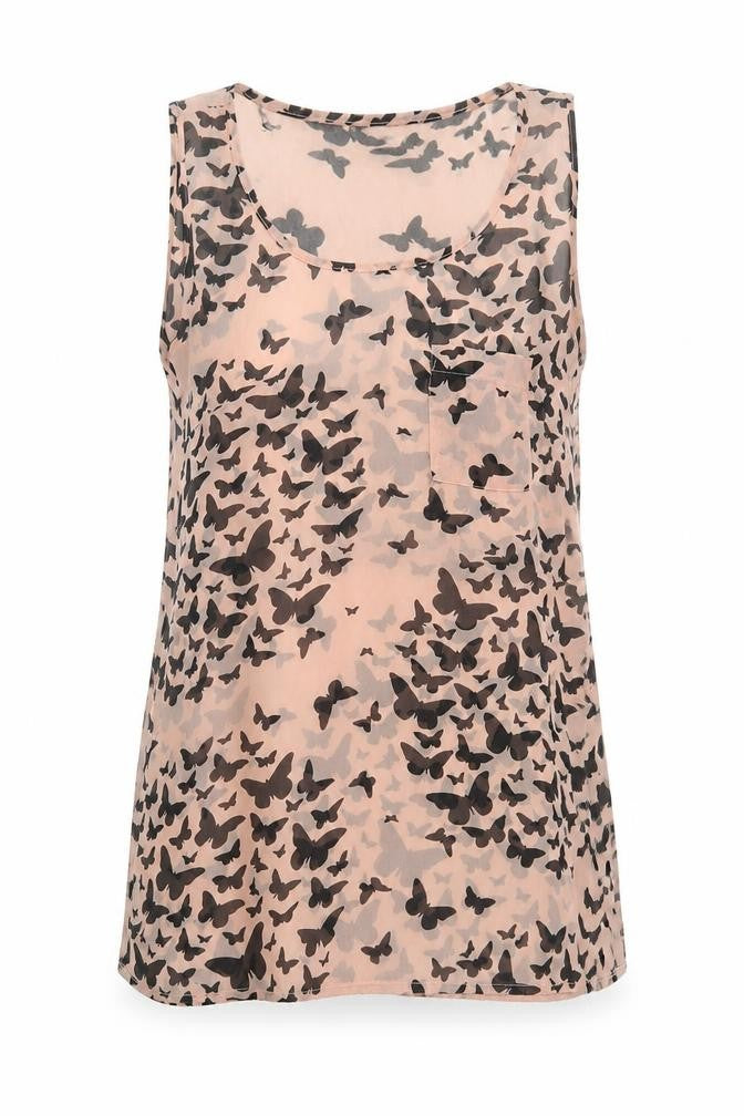 Womens UK Size 8 Select Pink Basic Tank