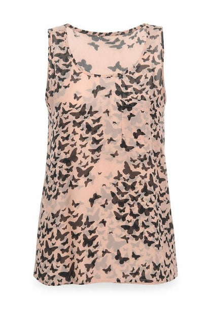 Womens UK Size 8 Select Pink Basic Tank