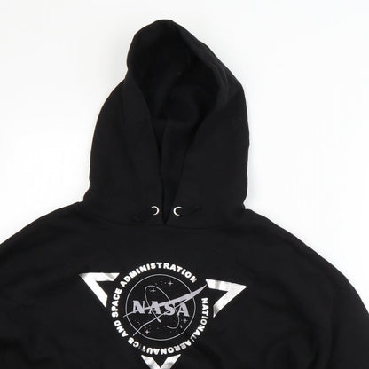 New Look Girls Black  Cotton Pullover Hoodie Size 12-13 Years   - NASA
