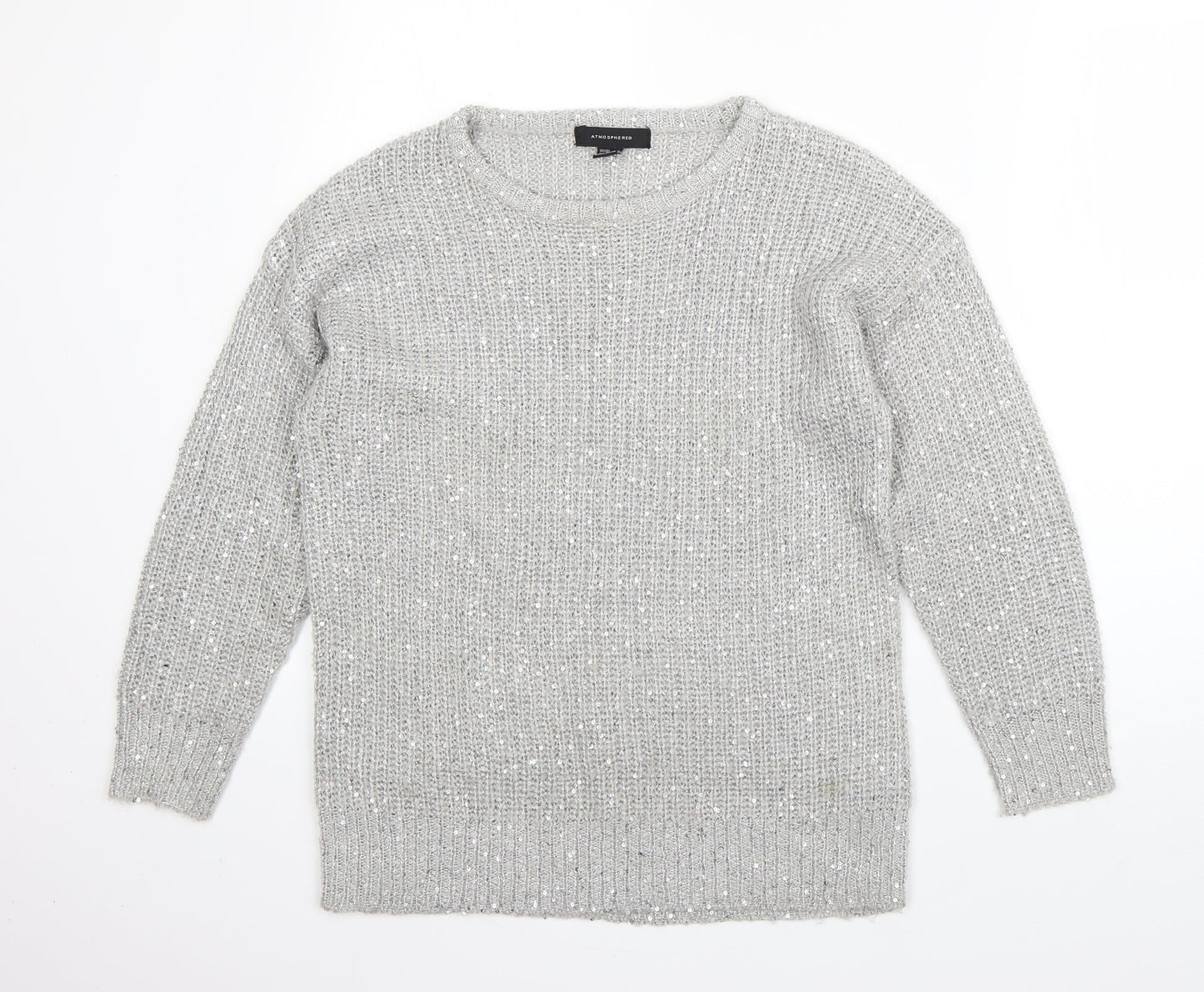 Womens UK Size 10 Atmosphere Grey Pullover Jumper