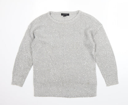 Womens UK Size 10 Atmosphere Grey Pullover Jumper