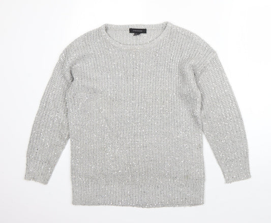 Womens UK Size 10 Atmosphere Grey Pullover Jumper