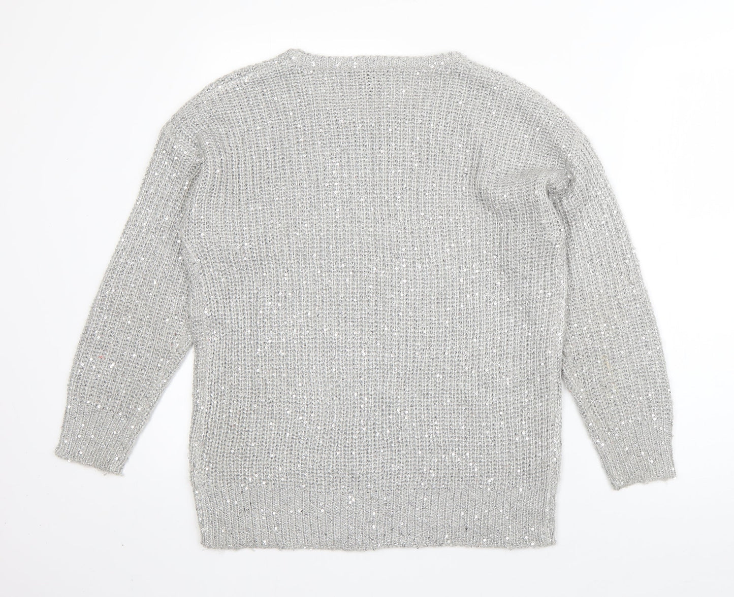 Womens UK Size 10 Atmosphere Grey Pullover Jumper