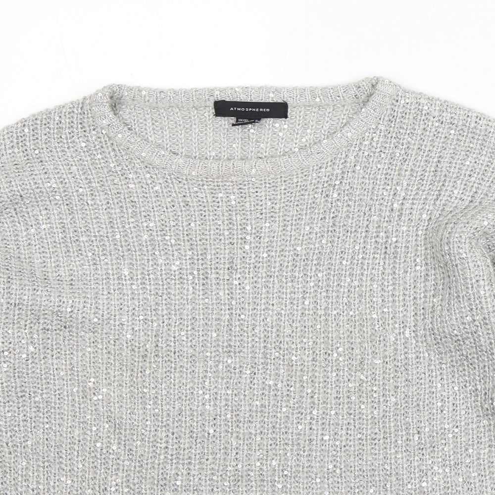 Womens UK Size 10 Atmosphere Grey Pullover Jumper