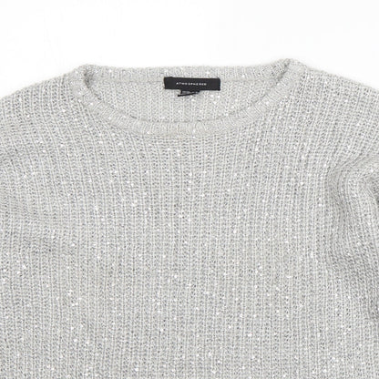 Womens UK Size 10 Atmosphere Grey Pullover Jumper