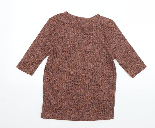 Primark Womens Pink Round Neck  Viscose Pullover Jumper Size S