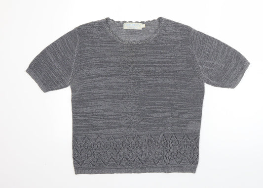 Womens UK Size M Compliments Grey Pullover Jumper