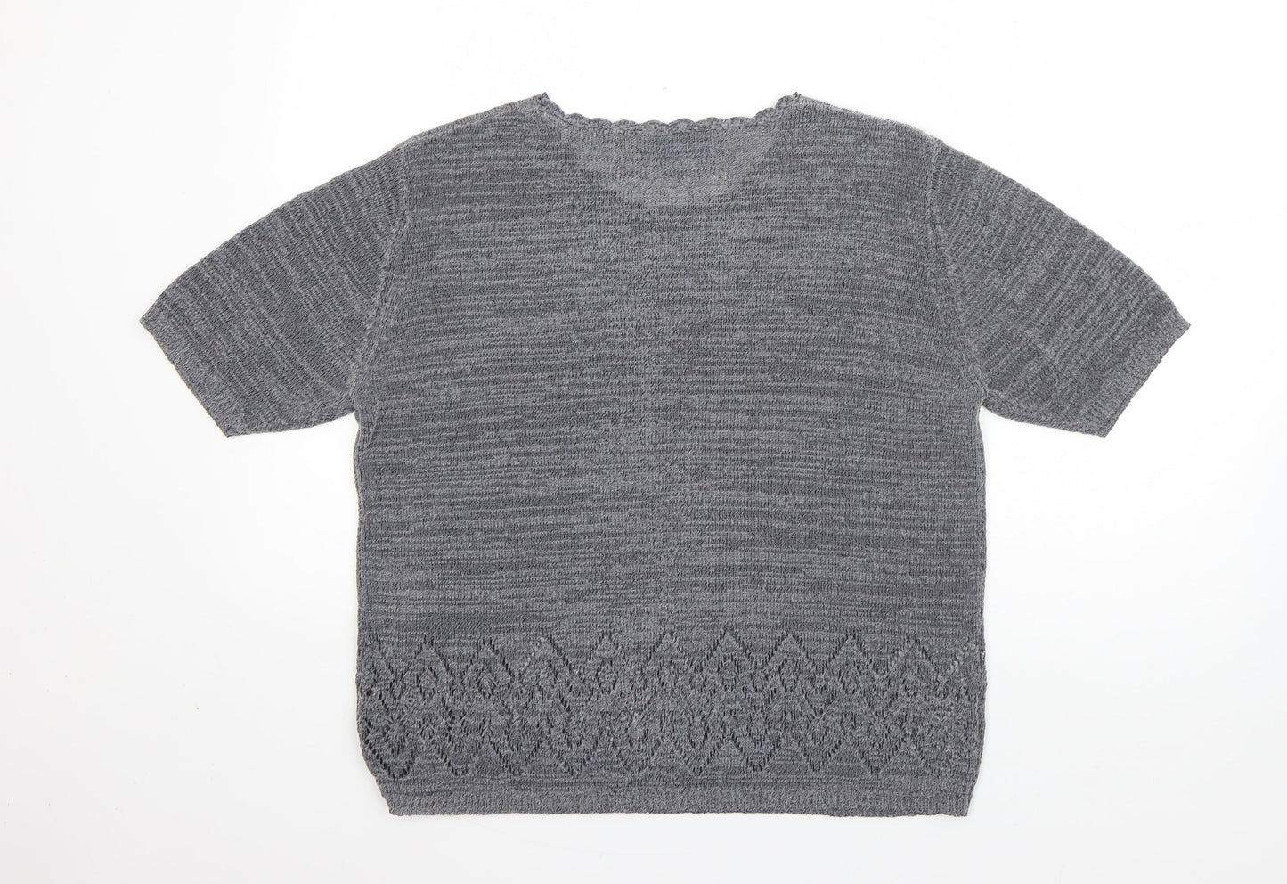 Womens UK Size M Compliments Grey Pullover Jumper
