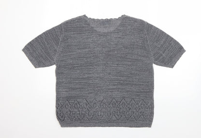 Womens UK Size M Compliments Grey Pullover Jumper