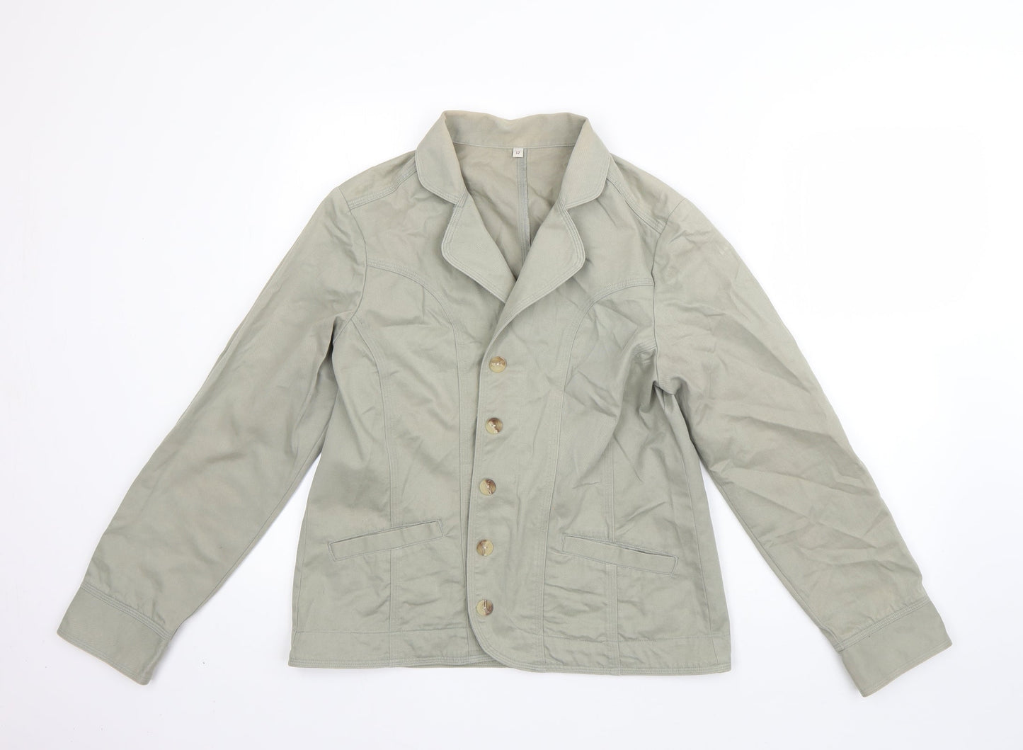 Womens UK Size 12 Preworn Green Jacket