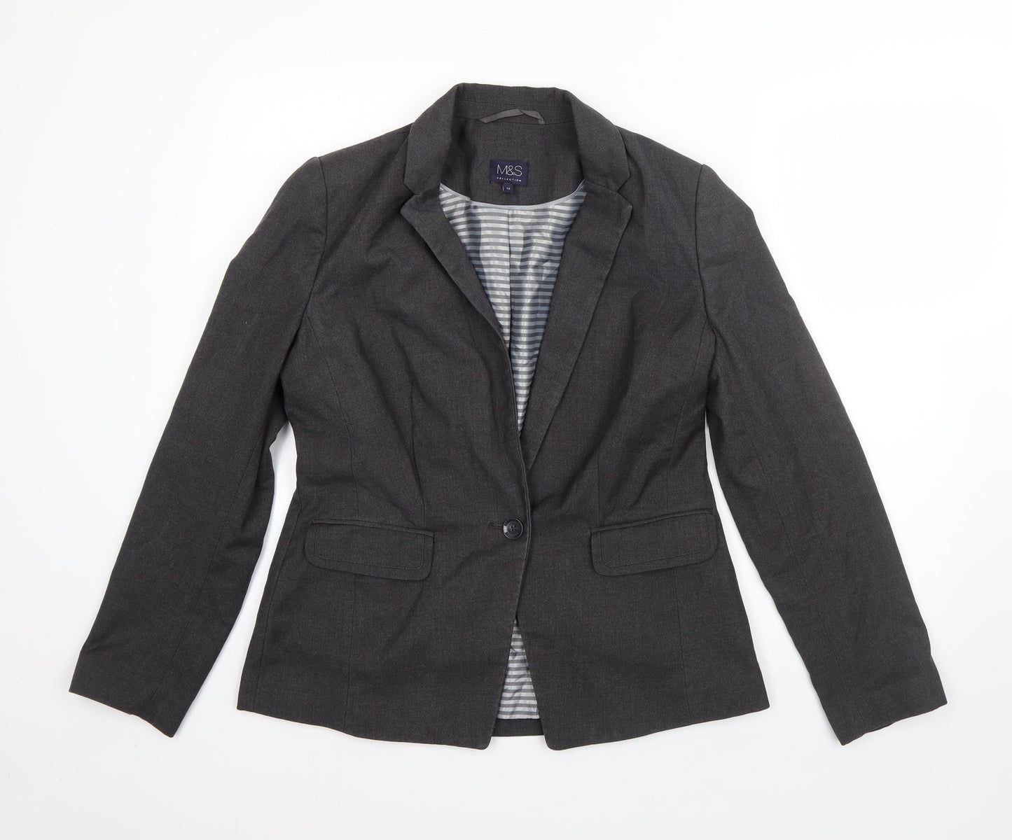 Womens UK Size 12 M&S Grey Jacket