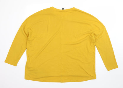 Womens UK Size 14 New Look Yellow Pullover Jumper