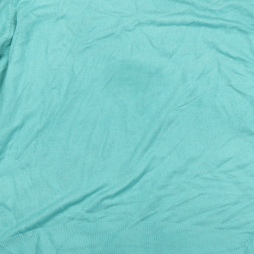 Womens UK Size 20 m&s Green Pullover Jumper